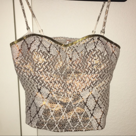 Free People Tops - Free People bustier top. Size 6. Removable straps!